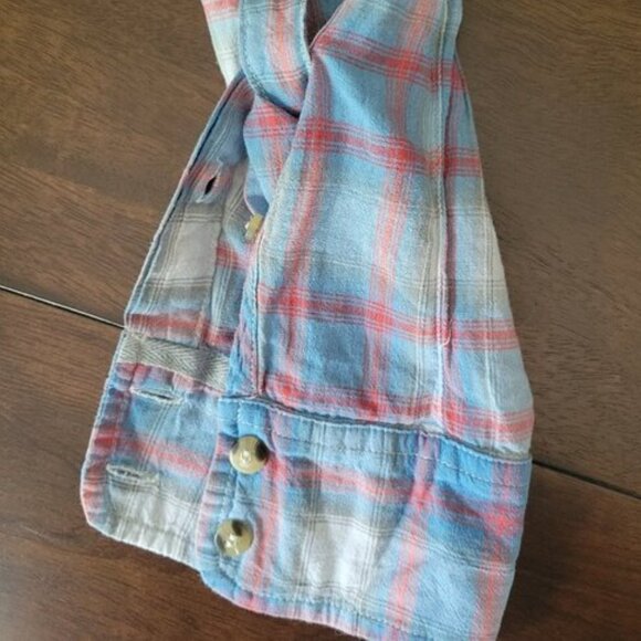 Hurley Wilson Ex-Boyfriend Plaid Button Down Shirt Women's Size XS - Picture 6 of 10